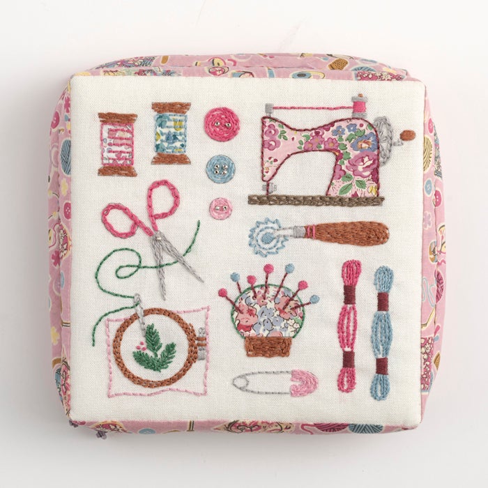 ソーイングケース＜ハンドメイド＞ | リバティ 生地、編み物、刺繍