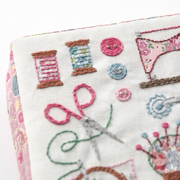 ソーイングケース＜ハンドメイド＞ | リバティ 生地、編み物、刺繍