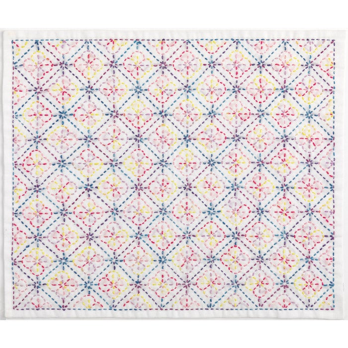 刺し子 花綾模様 | リバティ 生地、編み物、刺繍、刺し子のことなら