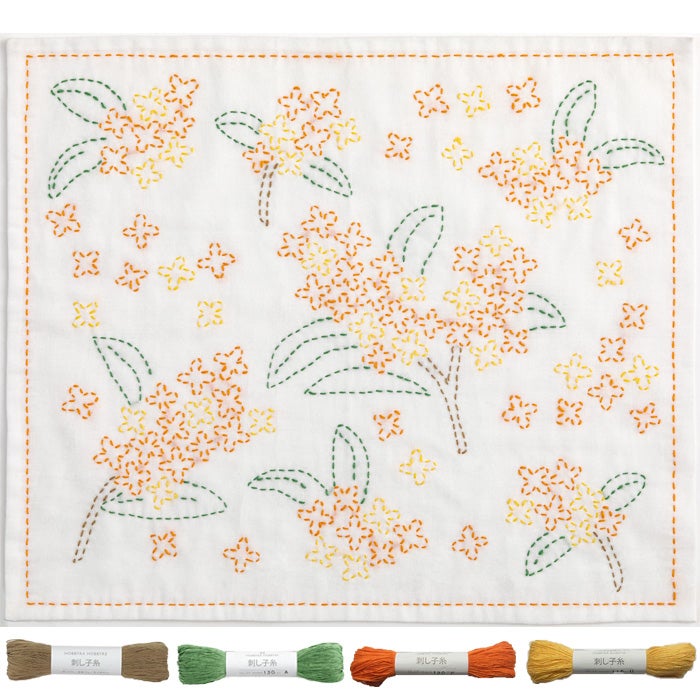 刺し子 寄せ模様＜角がさね＞セット | リバティ 生地、編み物、刺繍