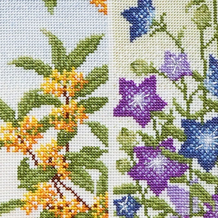 クロスステッチフレーム＜秋景色＞ | リバティ 生地、編み物、刺繍