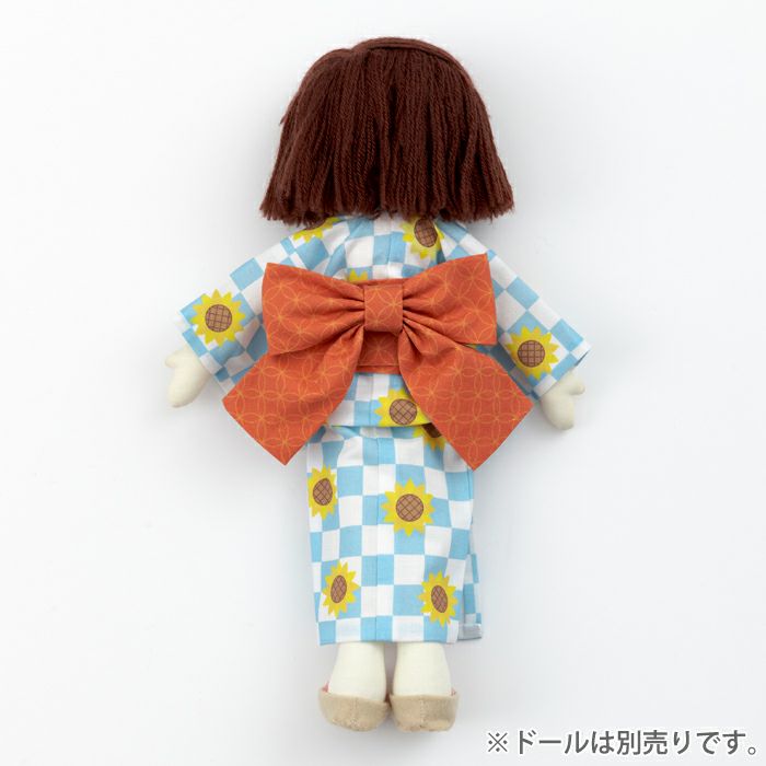 【完成品】ドレスセット＜ゆかた・ひまわり＞のイメージ画像3