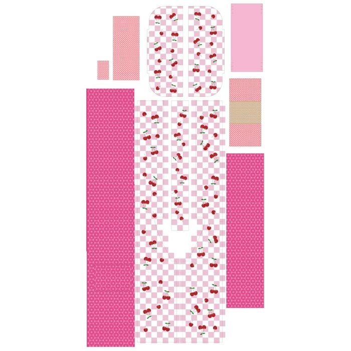 【完成品】ドレスセット＜ゆかた・チェリー＞の画像2