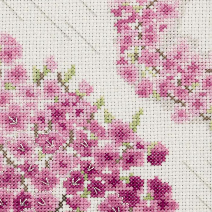 【完成品】クロスステッチフレーム＜Cherry blossoms＞のアップ画像1