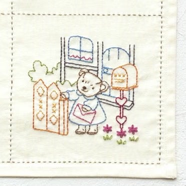 ステッチクロス＜森のなかま＞ | リバティ 生地、編み物、刺繍、刺し子