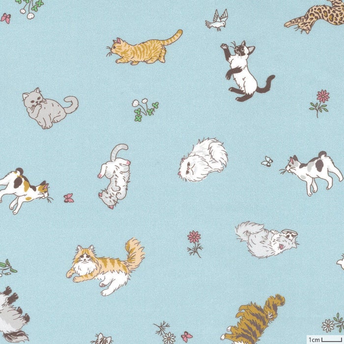 シンプルトートバッグ M＜ねこ＞＜B5＞（材料セット） | リバティ 生地