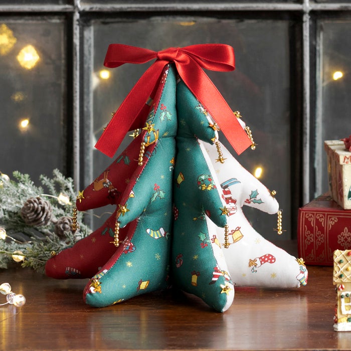 オックス パネルクロス クリスマスツリー＜01X＞生地 ホビーラホビーレ