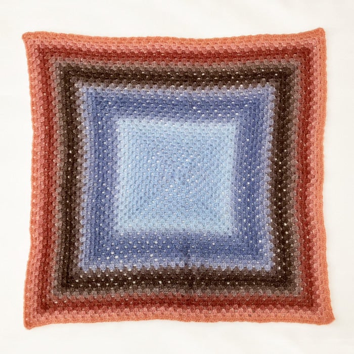カラフルグラニーブランケット＜クロッシュコットン＞（編み物 材料