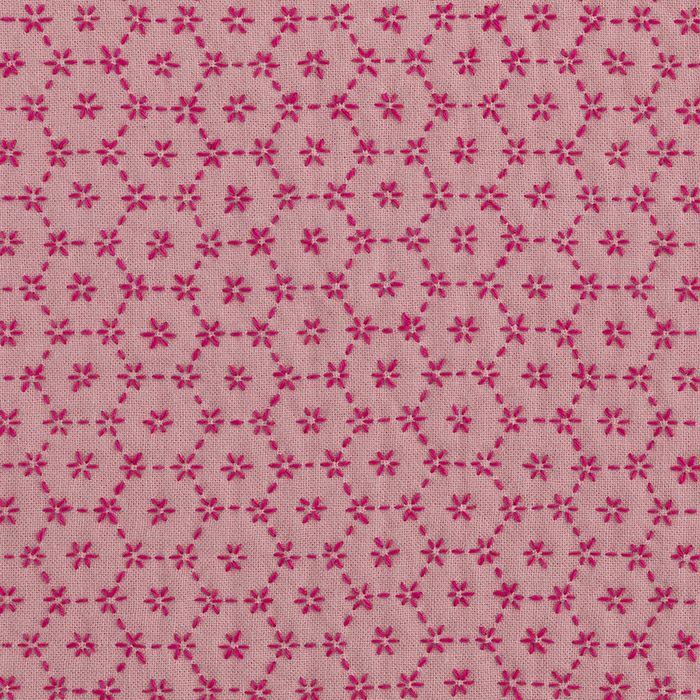 【完成品】刺し子 花亀甲ピンクの画像2