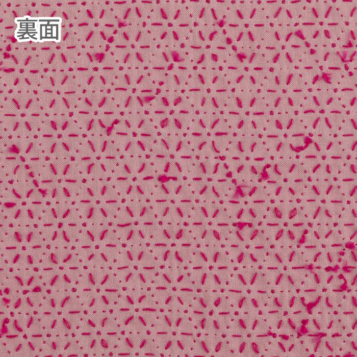 【完成品】刺し子 花亀甲ピンクの画像3